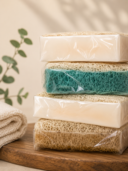 Savons naturels en fibres de citrouille