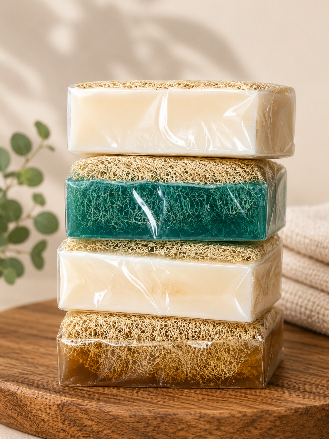 Savons naturels en fibres de citrouille